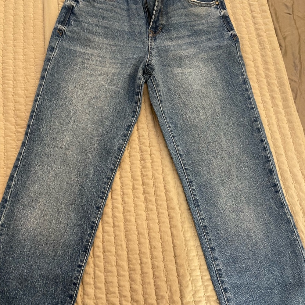 Kensie Blue Straight Jeans Classic Denim Style